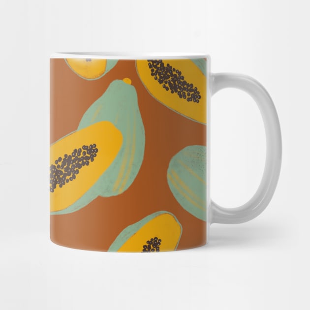 Papaya pattern by RosanneCreates